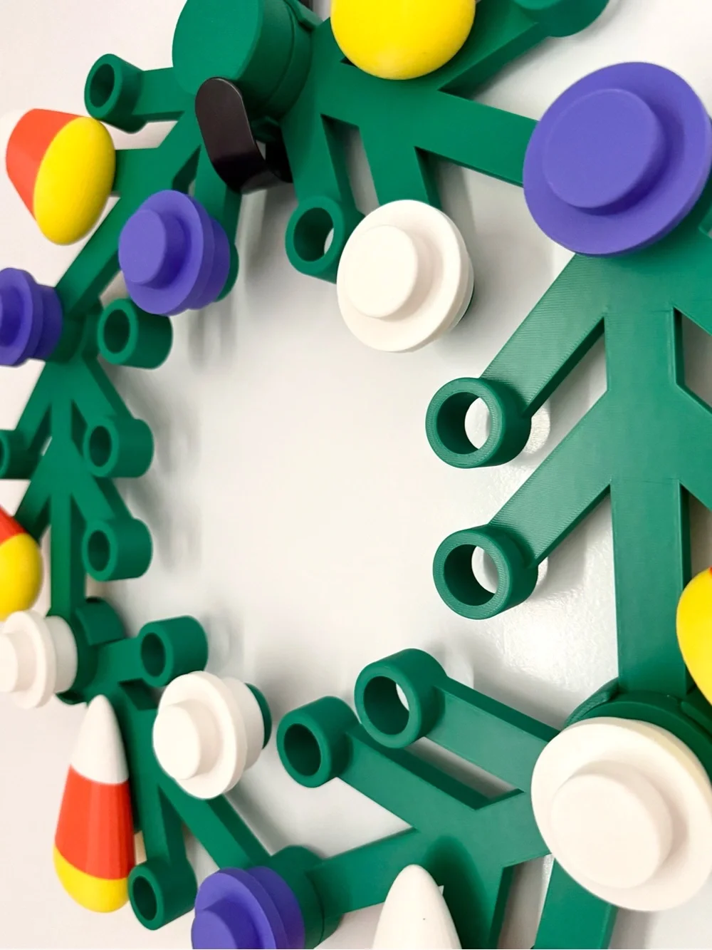 Lego inspired Halloween wreath brick wreath